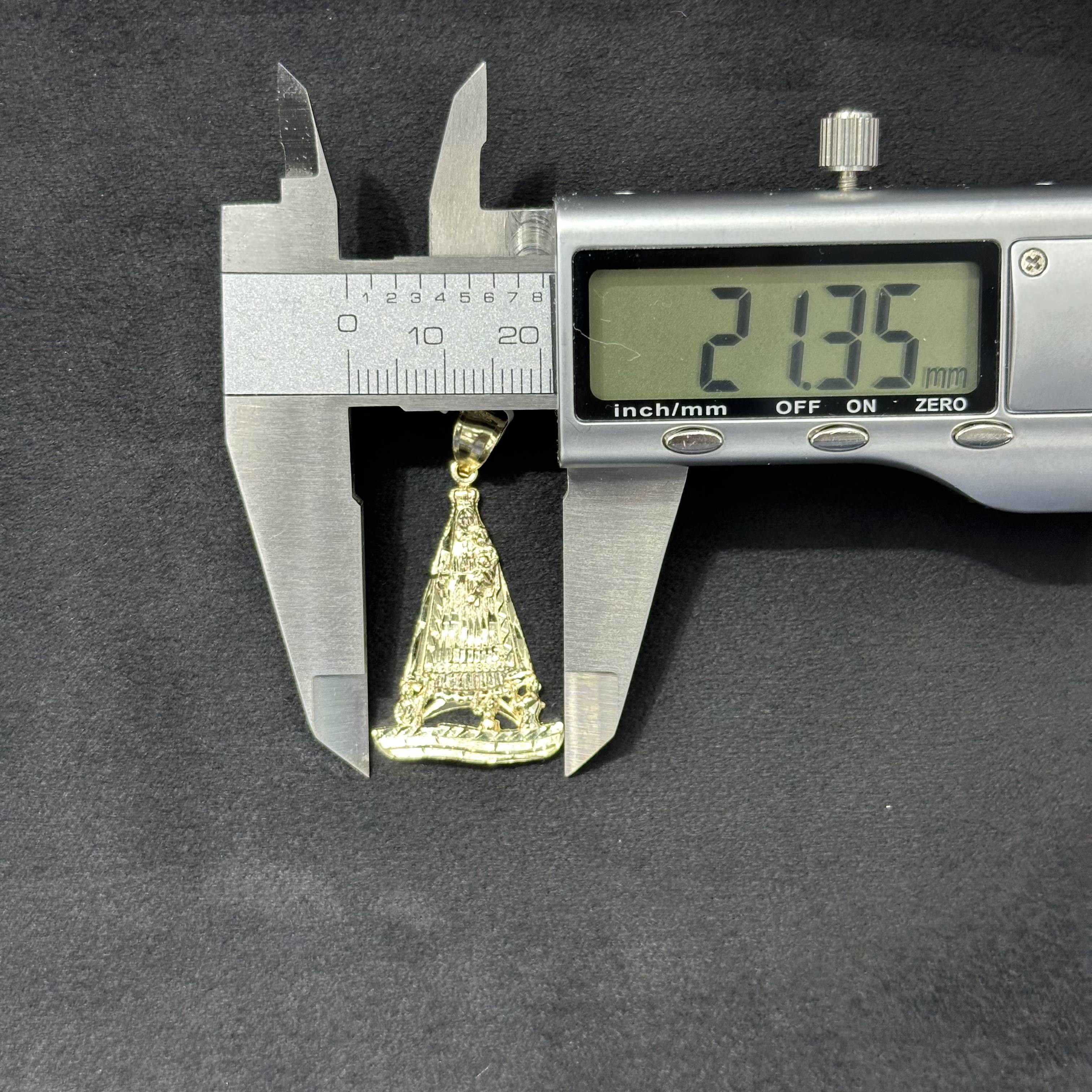 10k Gold Boat Charm Medium Size Jesus Pendant