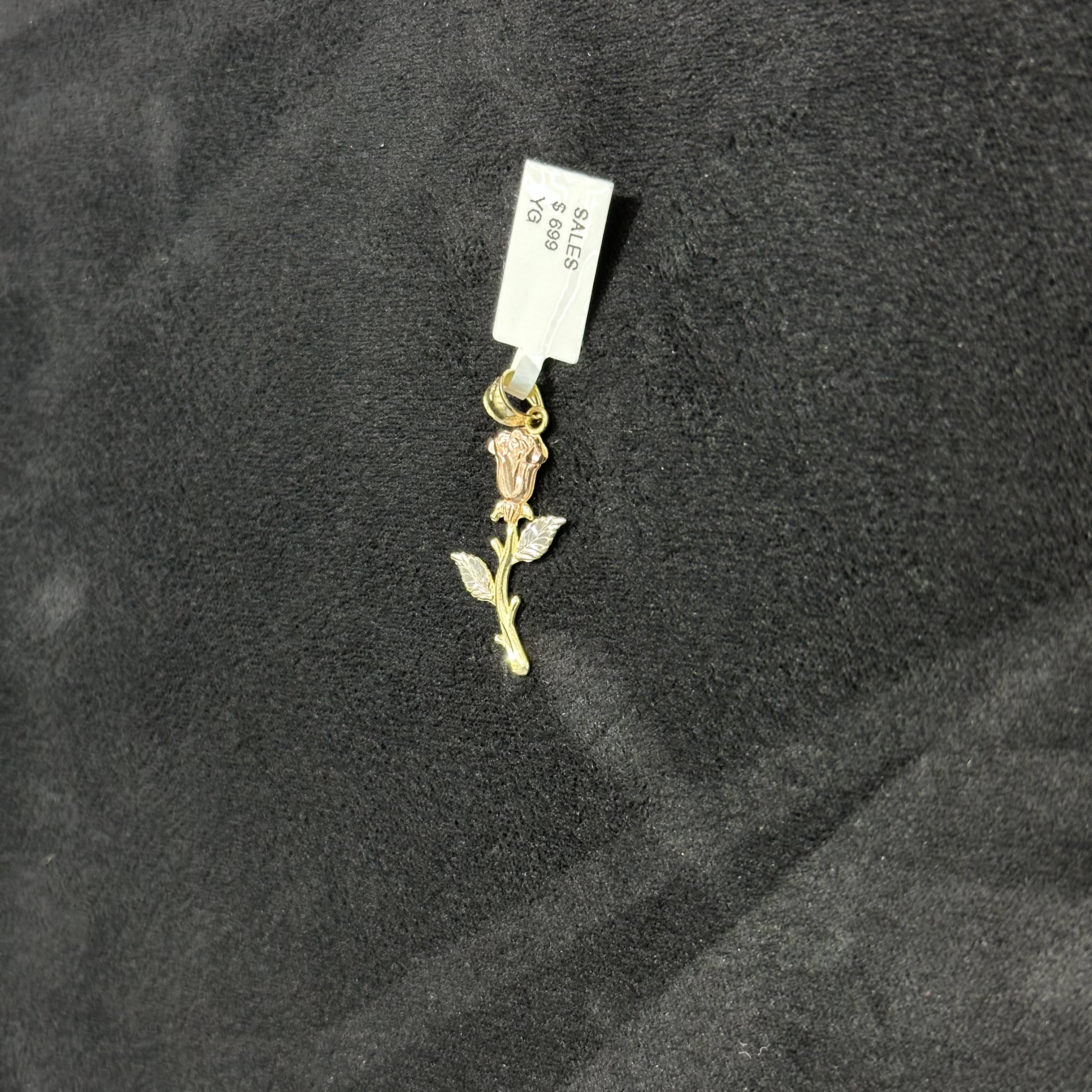 Rose 10k Yellow and Rose Gold Charm Small Charm For Her or Him