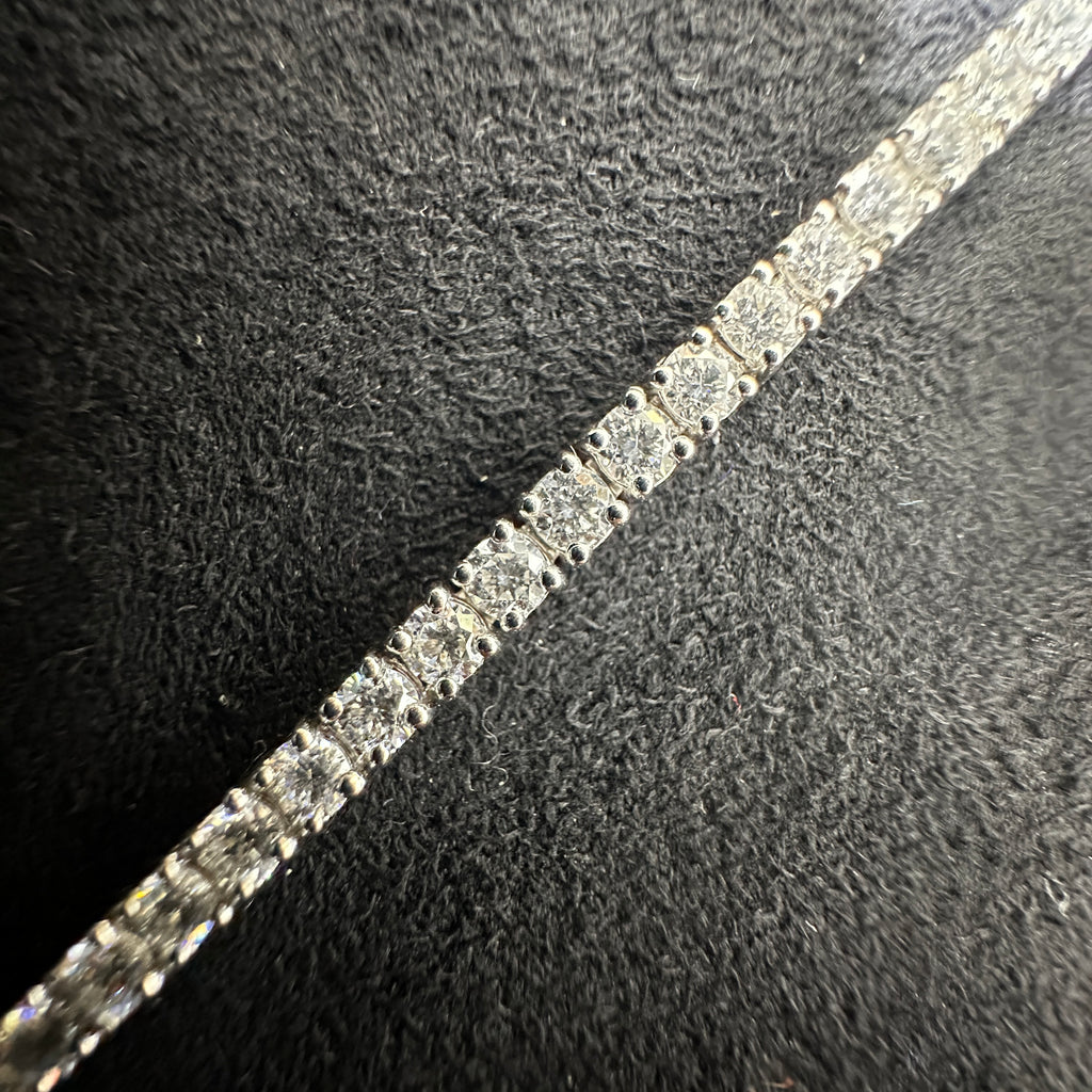 14k White Gold 5.00ctw Lab Diamond Bracelet Vs1/Vs2 for Men & Women