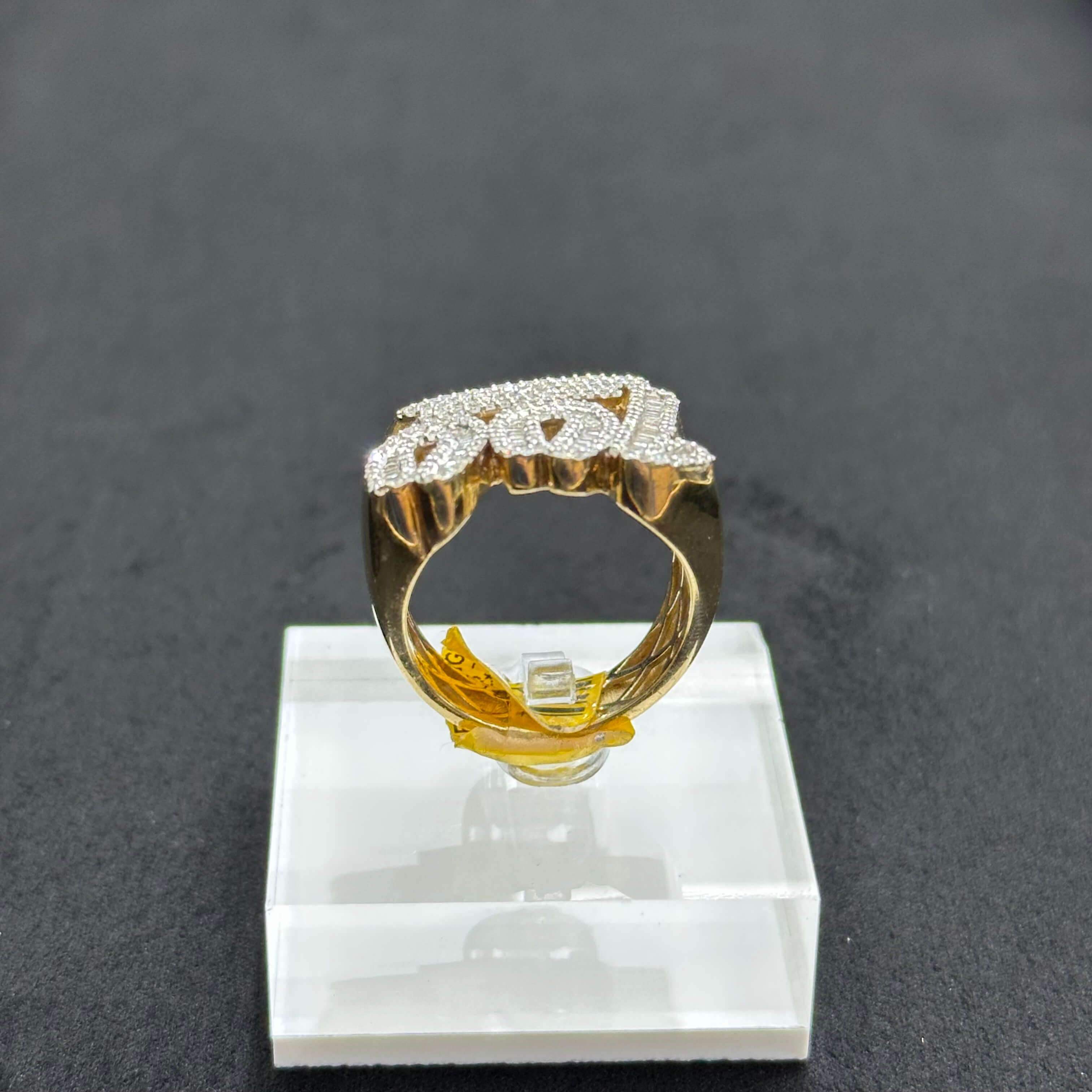 Number 100 Ring Natural Diamonds 1.32 CTW Ring With 10k Gold ANY SIZE