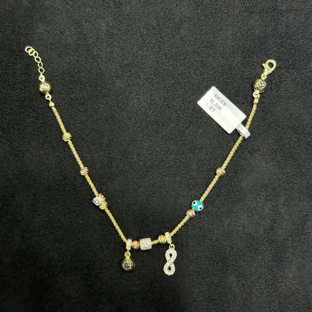 Fancy Danling 10k Gold Bracelet For Woman