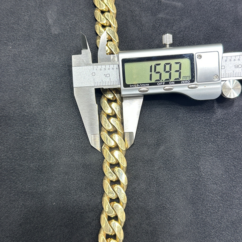 10k Real Gold Cuban Bracelet for Men