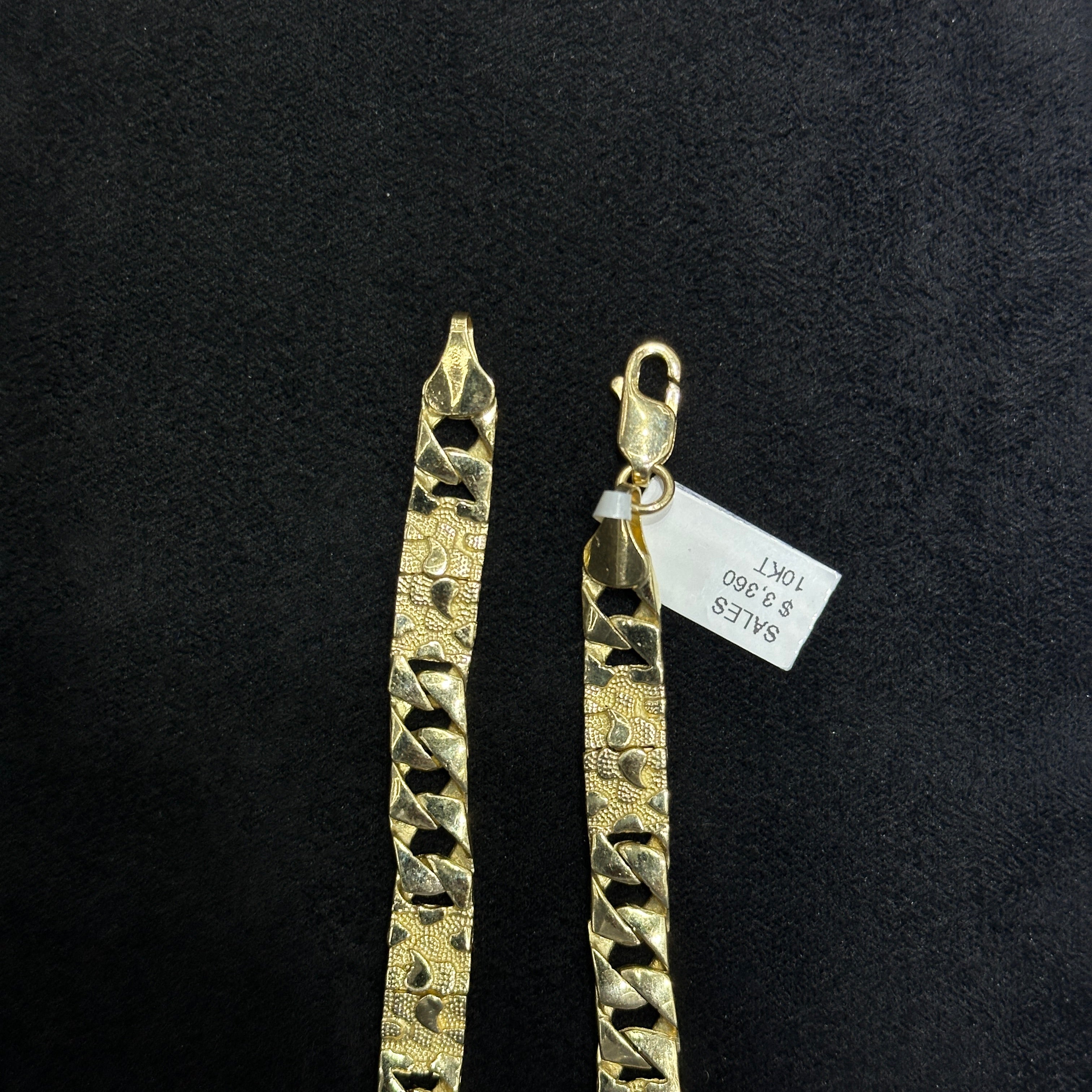 10k Cuban/Nugget Dual Styled Bracelet for Men & Women