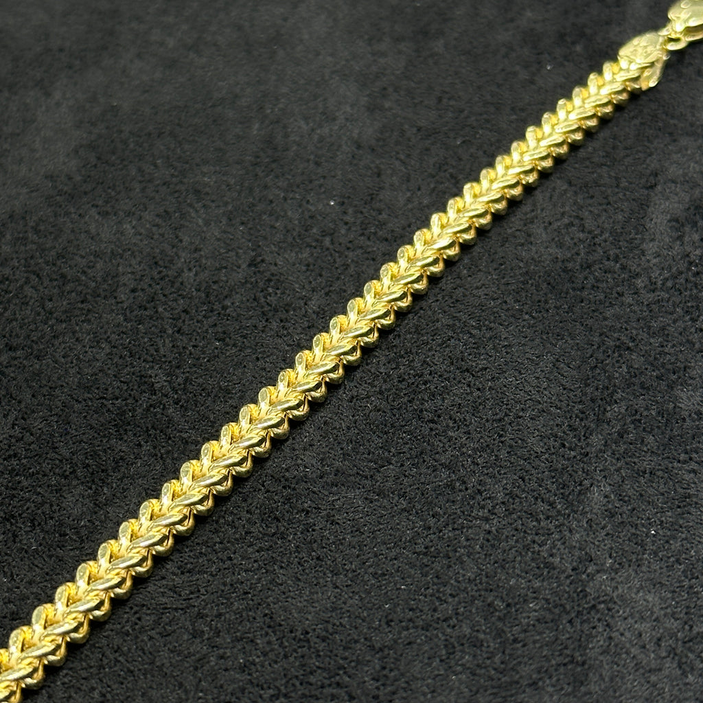 10k Real Gold Franco Style Bracelet for Men & Women