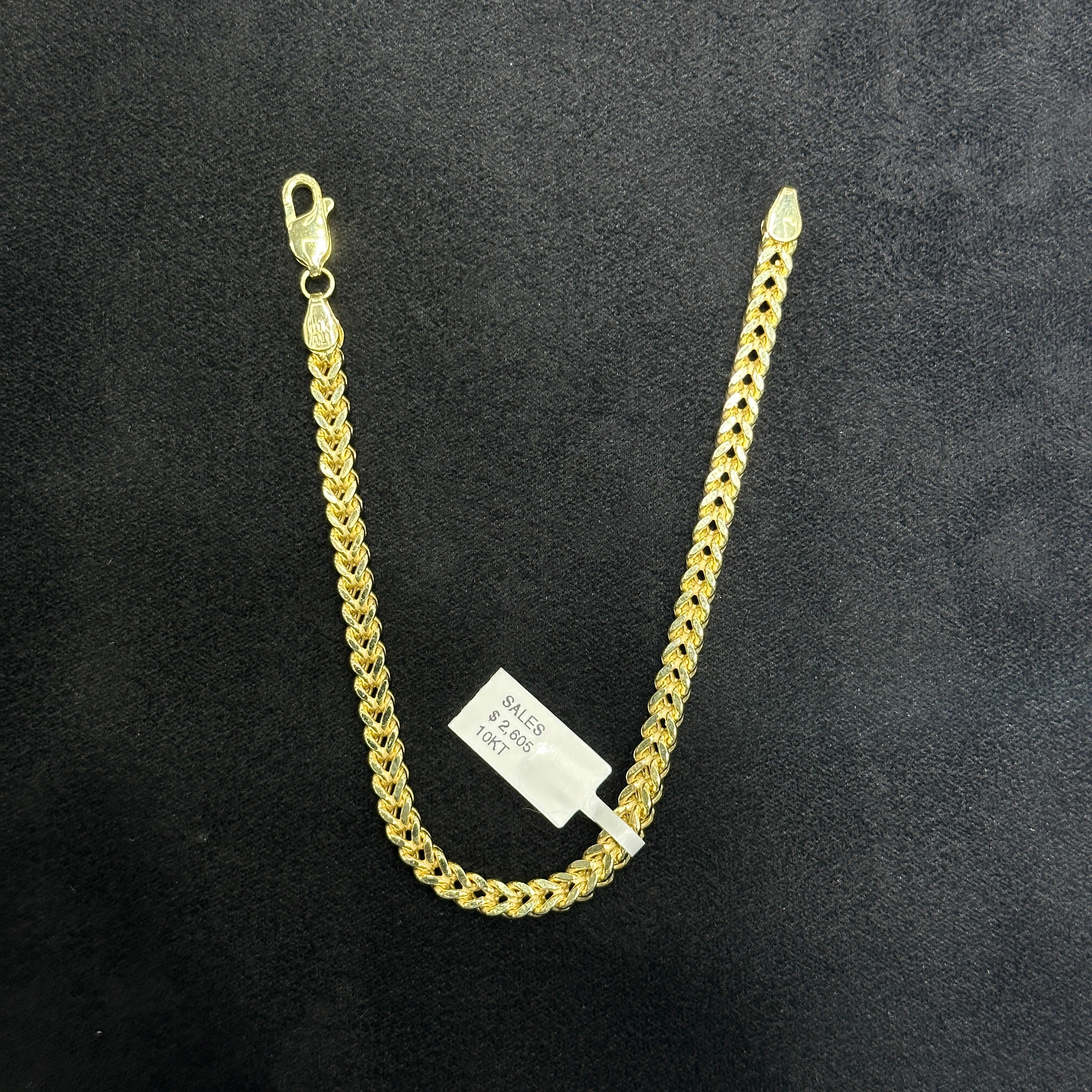 10k Real Gold Franco Style Bracelet for Men & Women