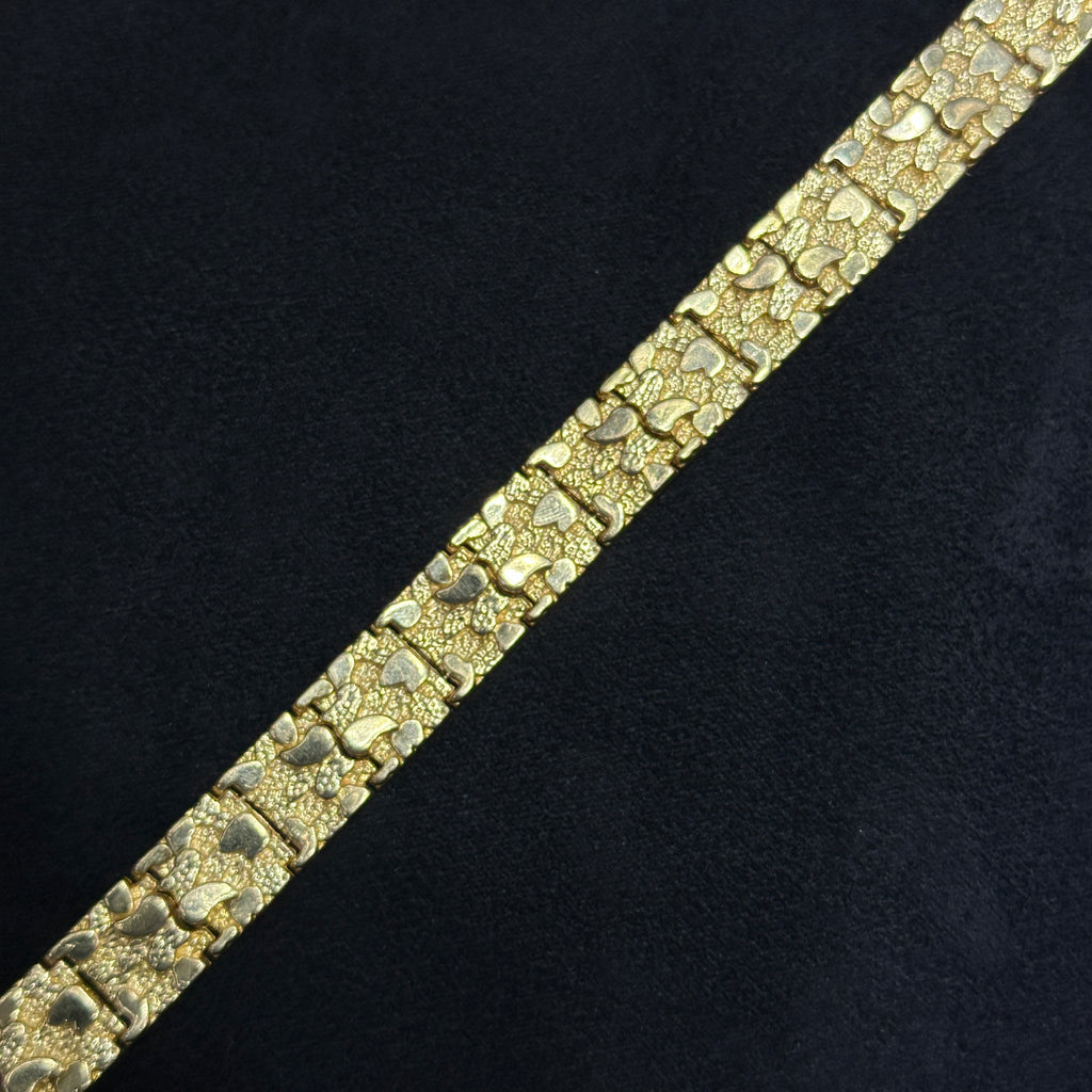 Solid Nugget 10k Bracelet For Men