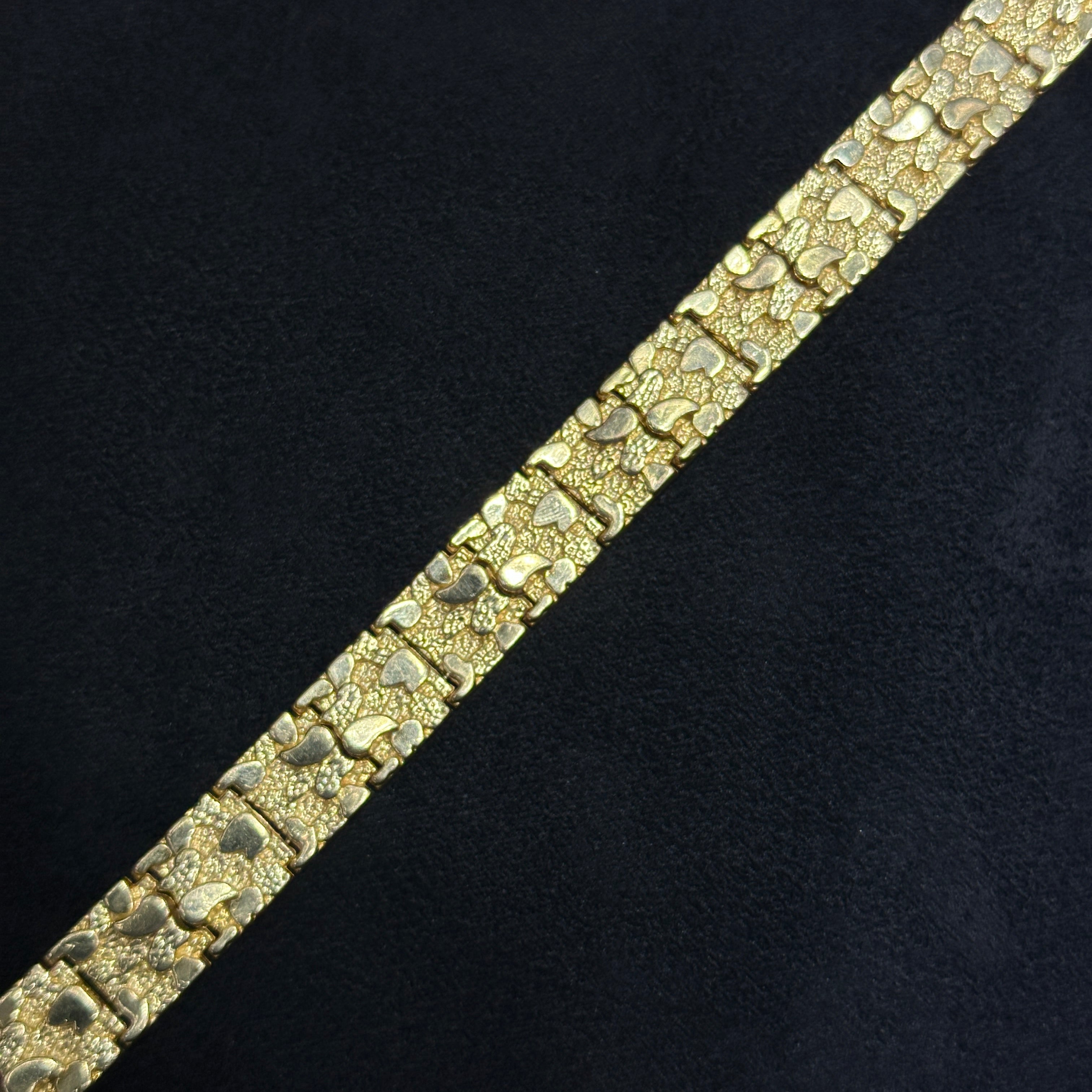 Solid Nugget 10k Bracelet For Men
