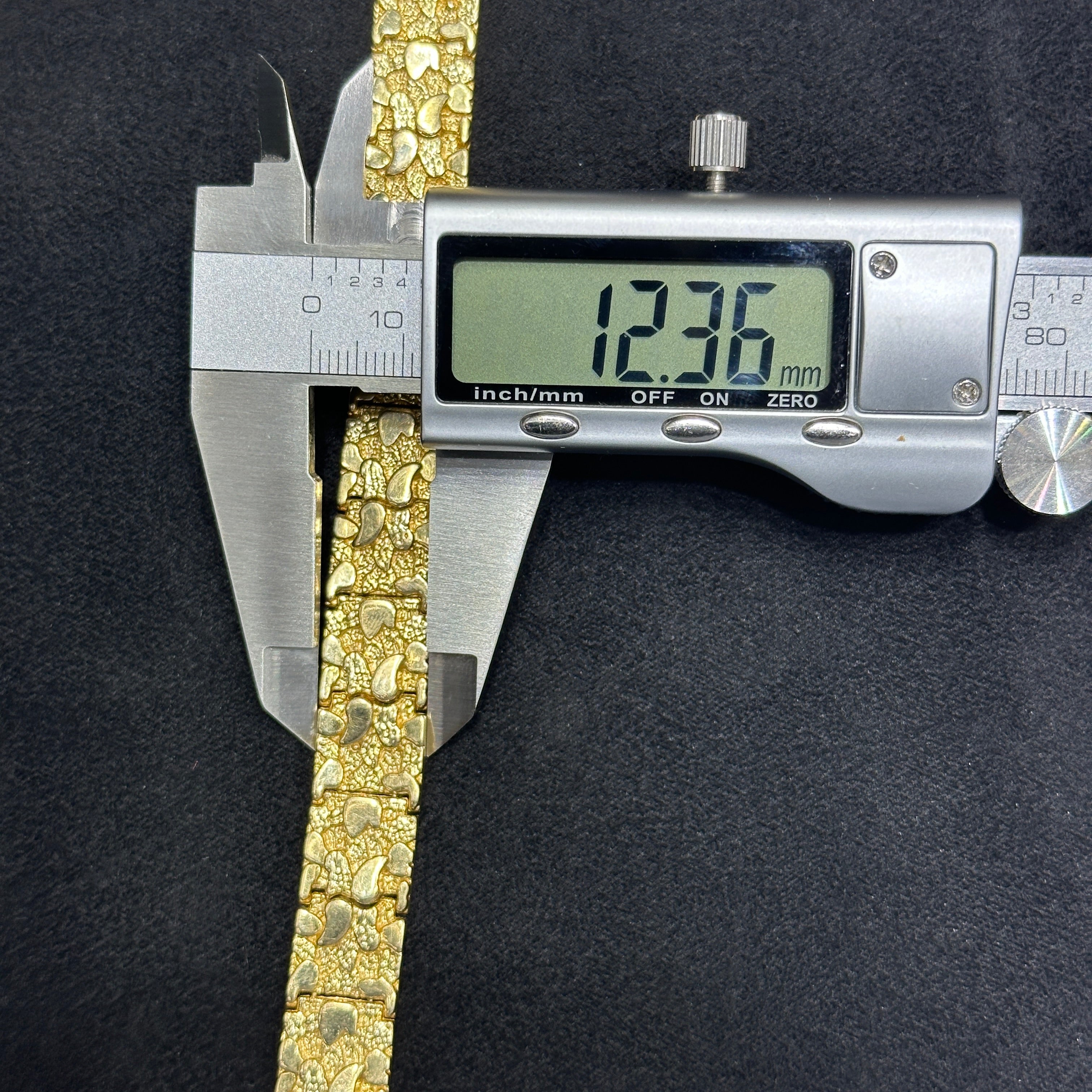 Solid Nugget 10k Bracelet For Men