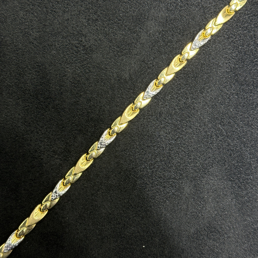 10k Gold Bracelet Fancy for Woman X Style