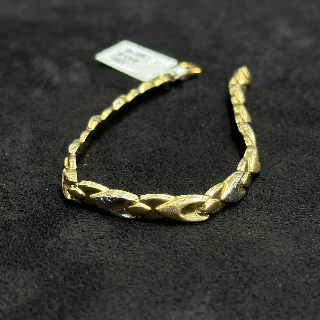 10k Gold Bracelet Fancy for Woman X Style