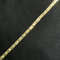 XO Bracelet Fancy Glossy Style 10k Real Gold for Woman Any Age Special