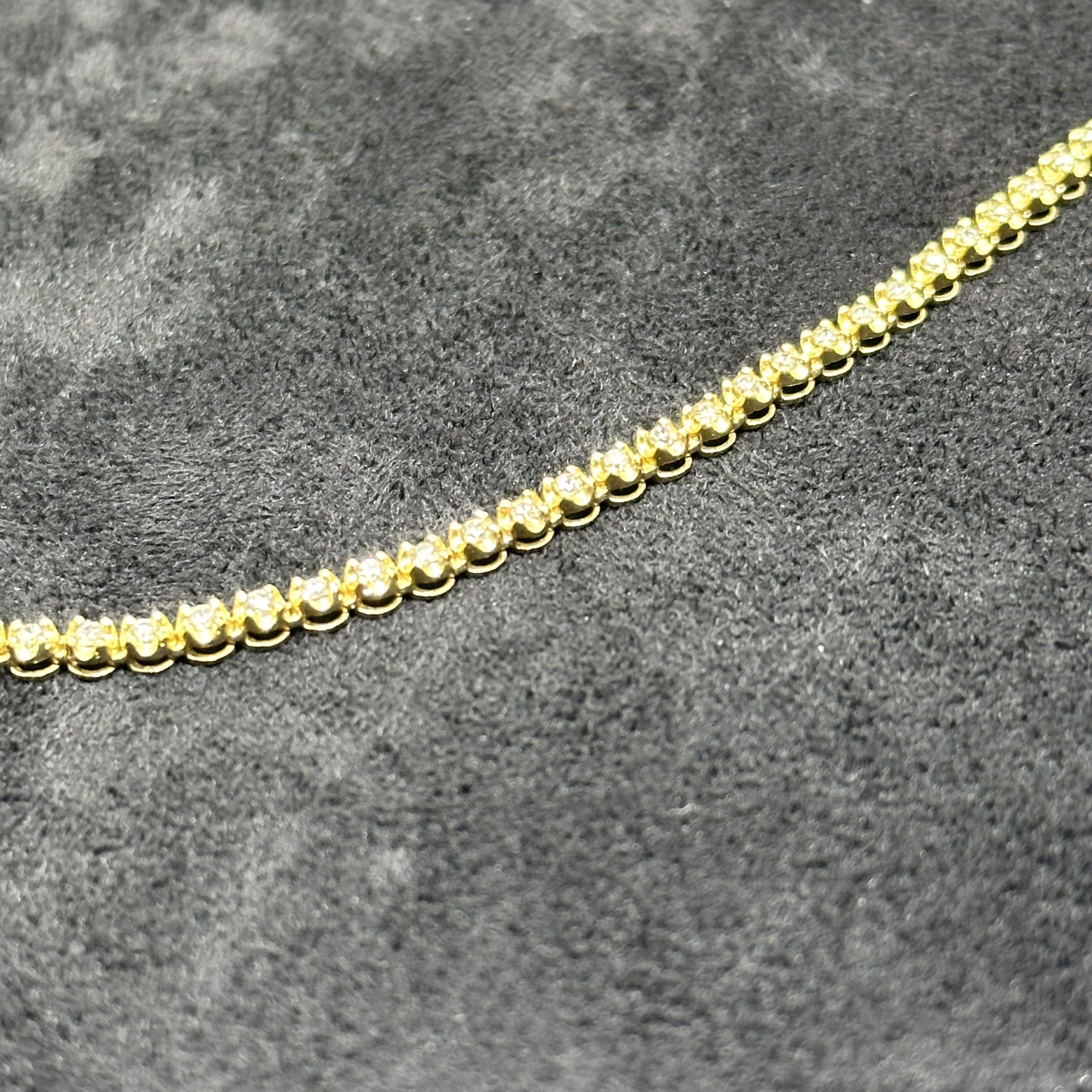10k Real Gold 3.5 CTW Natural Diamond Tennis Chain for Men & Women