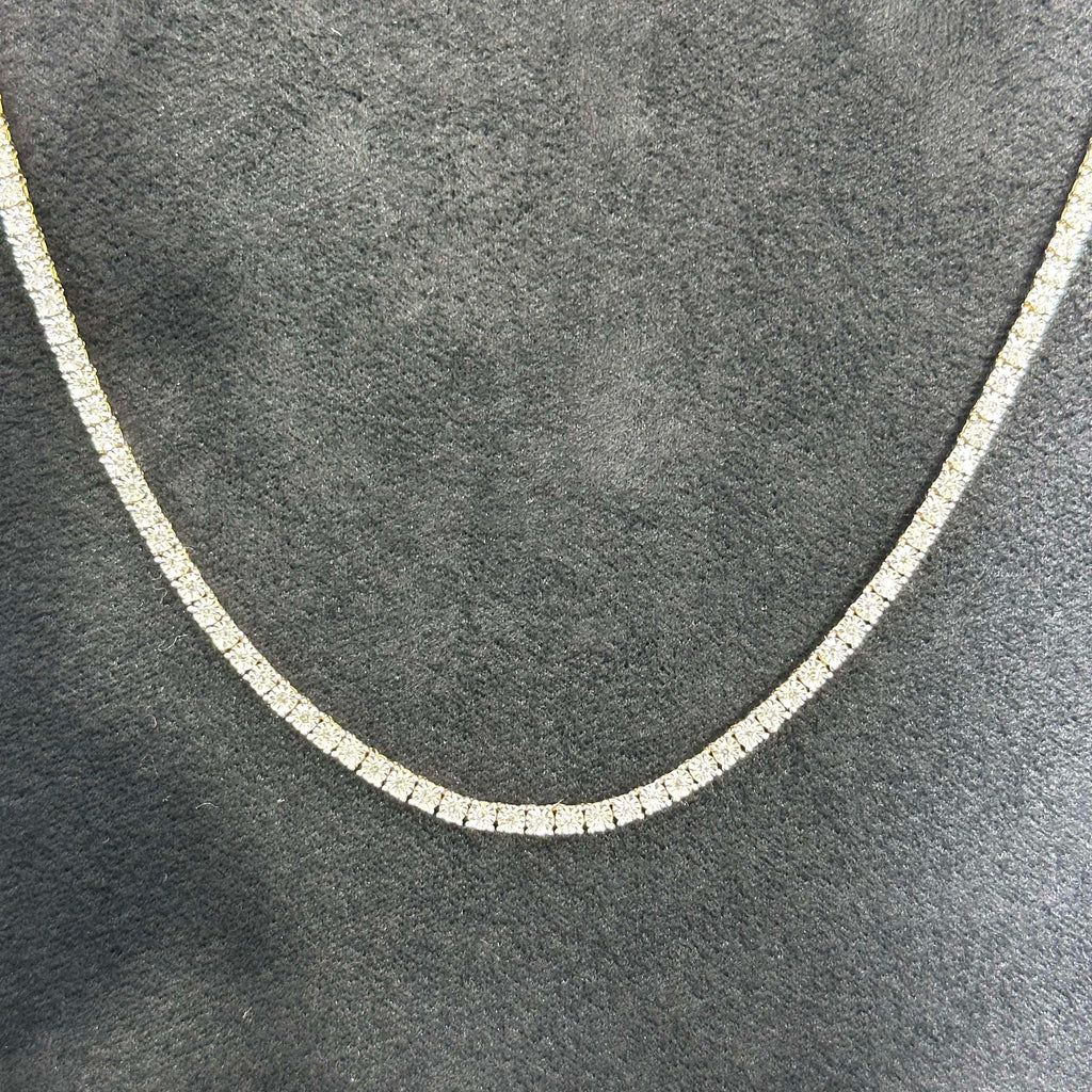 10k Gold 0.85 CTW Natural Diamond Tennis Chain for Men & Women