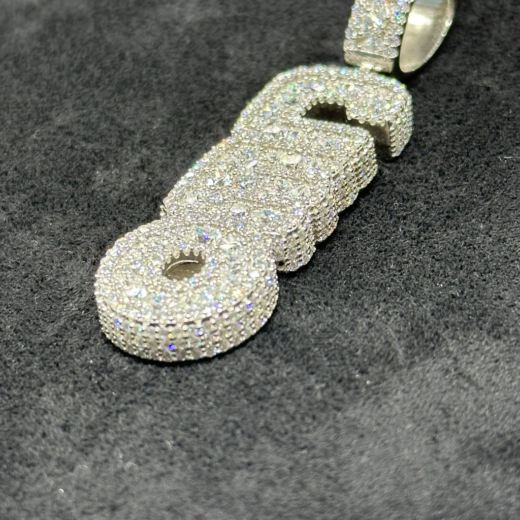 CEO Charm with Moissanite Diamonds 12.49 CTW Man Woman Adults