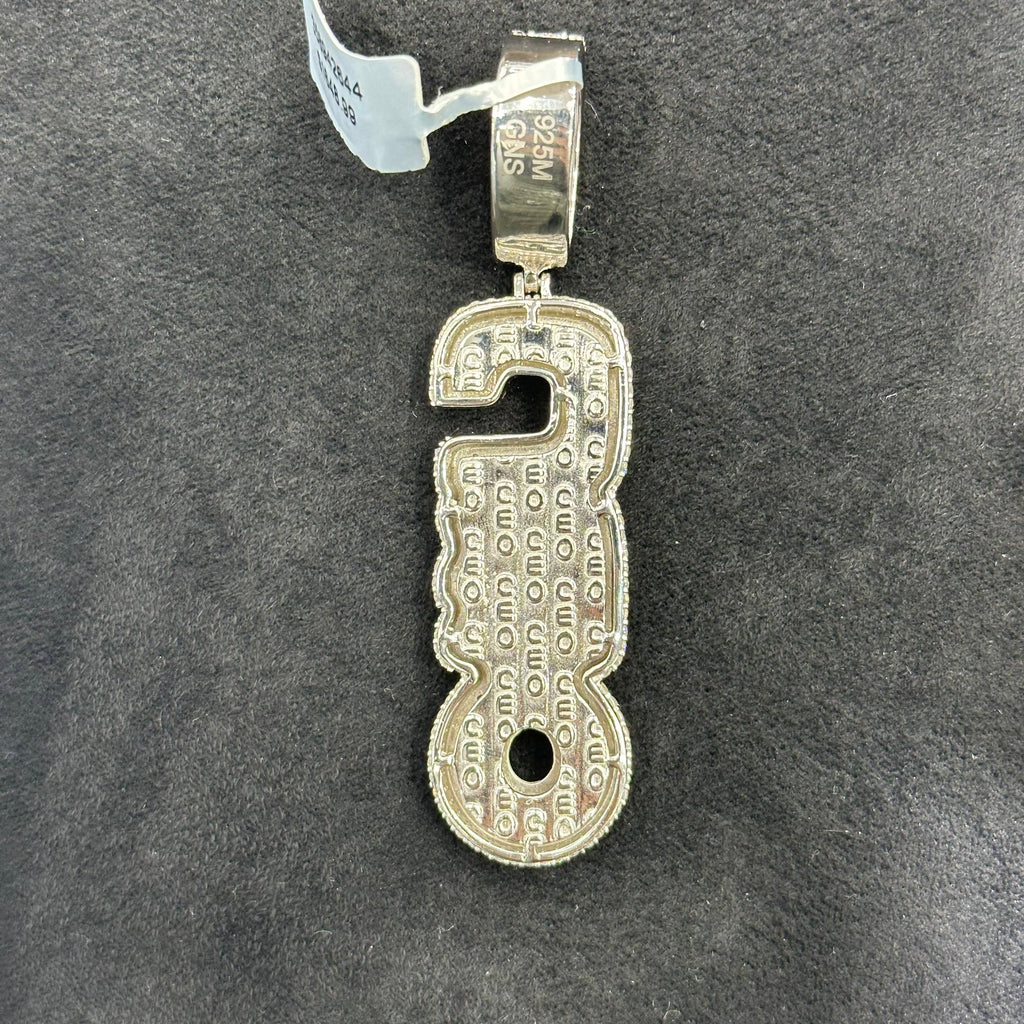 CEO Charm with Moissanite Diamonds 12.49 CTW Man Woman Adults