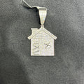 925 Silver Trap House with Baguette Moissanite 2.41 CTW Medium Size Adults