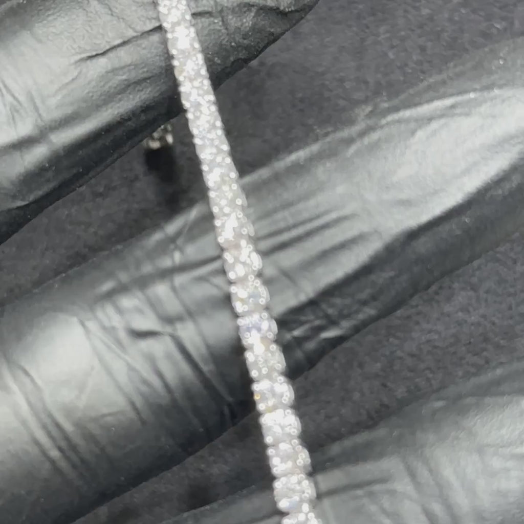 14k White Gold 5.00ctw Lab Diamond Bracelet Vs1/Vs2 for Men & Women