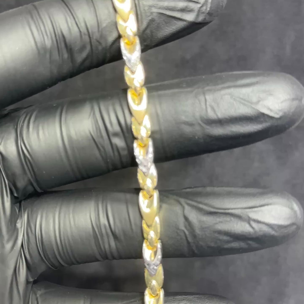 10k Gold Bracelet Fancy for Woman X Style