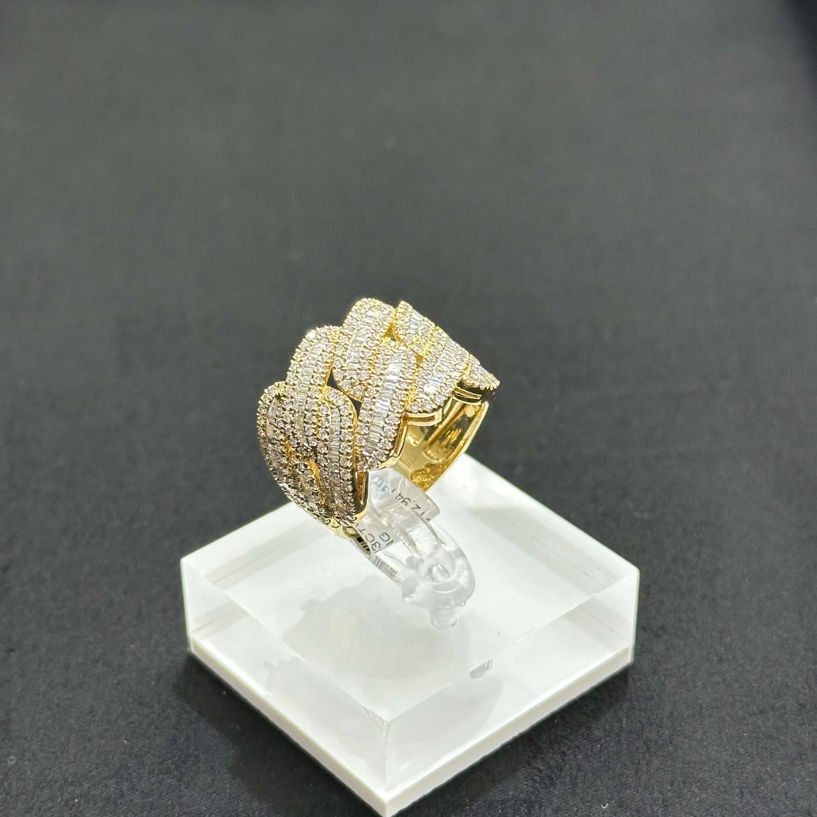 Natural Diamond Ring 2.23 CTW 10k Yellow Gold Man Ring