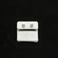 14k Yellow Gold Heart Shaped Solitaire Lab Created Diamonds 1.23 CTW Earrings