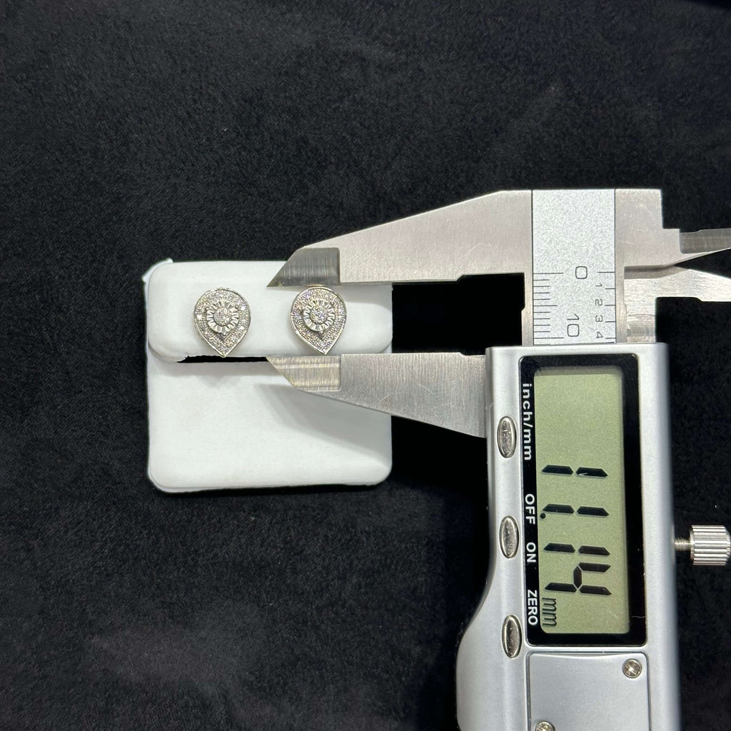 Genuine Natural Diamond Pear Shaped Earrings .30 CTW 10k Gold