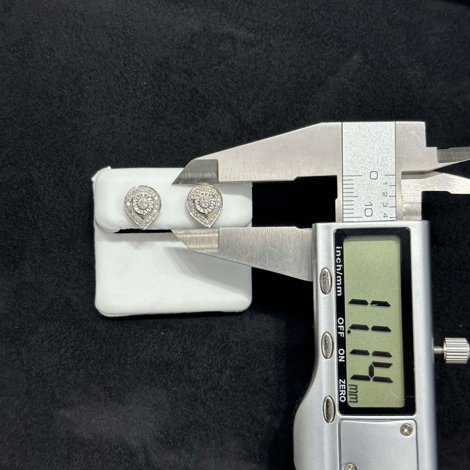 Genuine Natural Diamond Pear Shaped Earrings .30 CTW 10k Gold