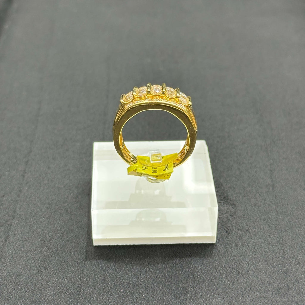 10k Man Ring Band With Natural Real Big Diamonds 2.00 CTW