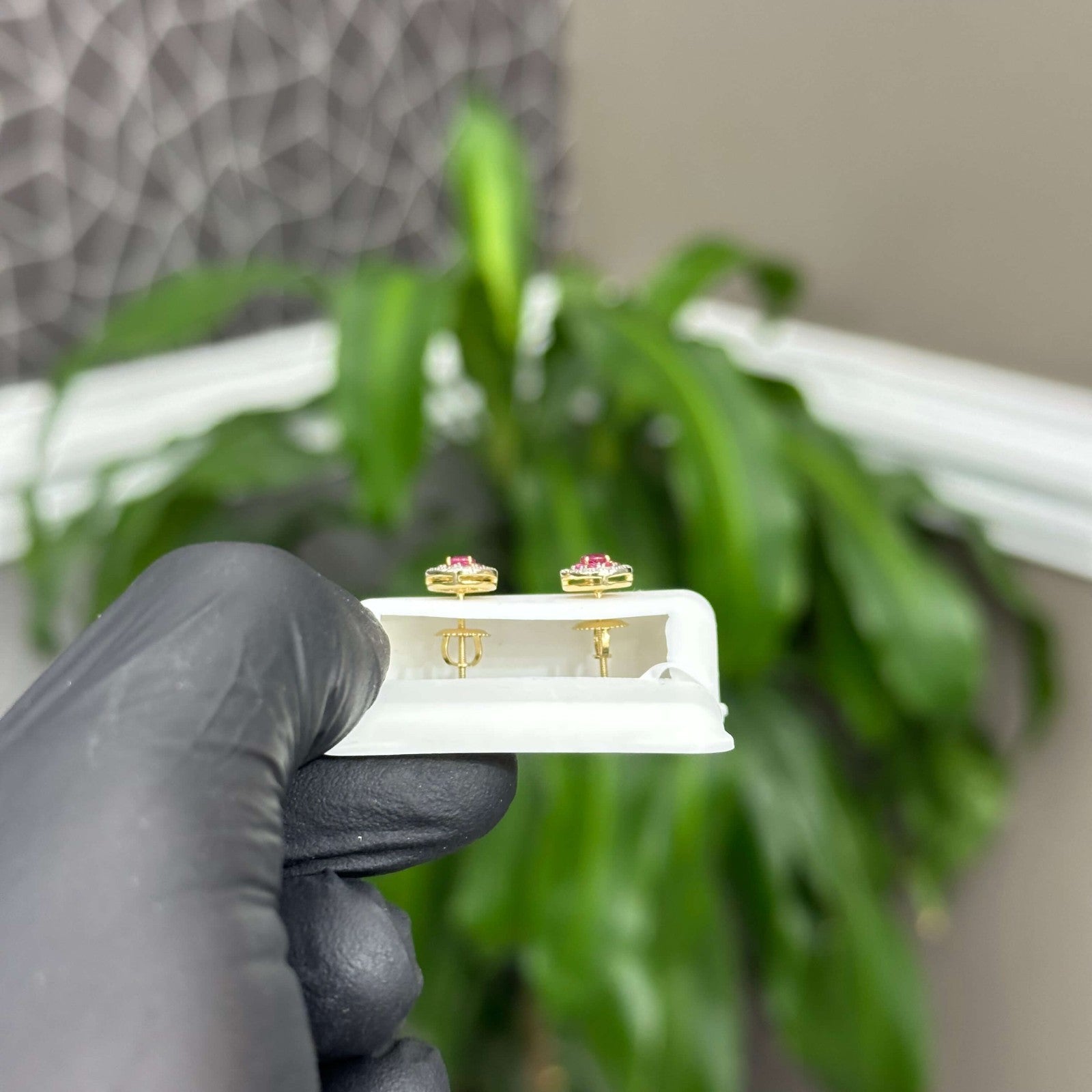 Genuine Natural Diamond Stud Earrings (.71 CTW) 14k Real Gold