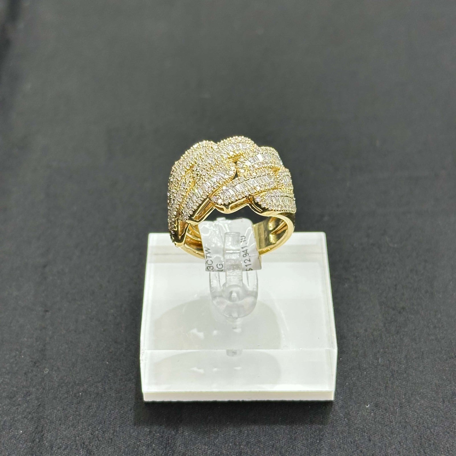 Natural Diamond Ring 2.23 CTW 10k Yellow Gold Man Ring