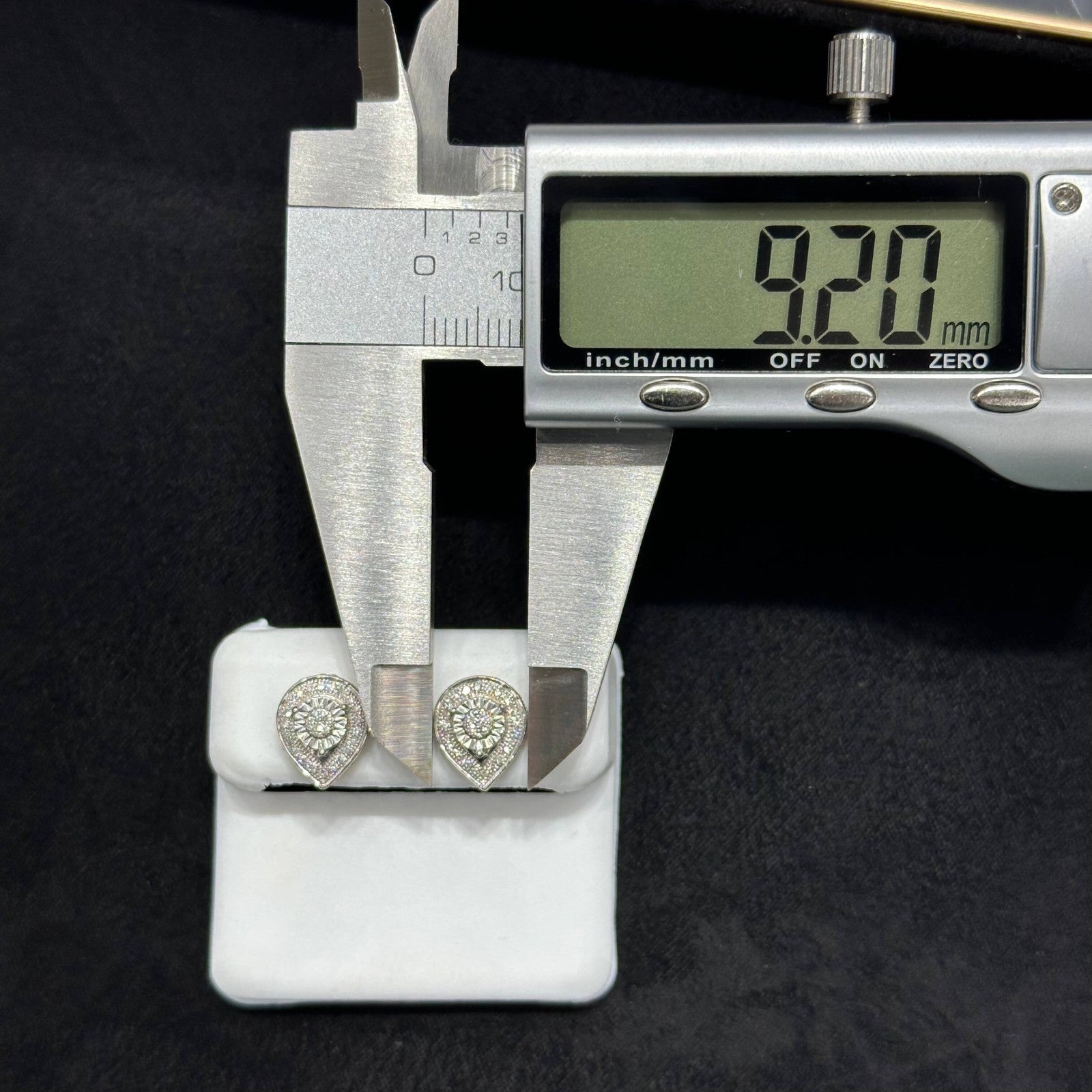 Genuine Natural Diamond Pear Shaped Earrings .30 CTW 10k Gold