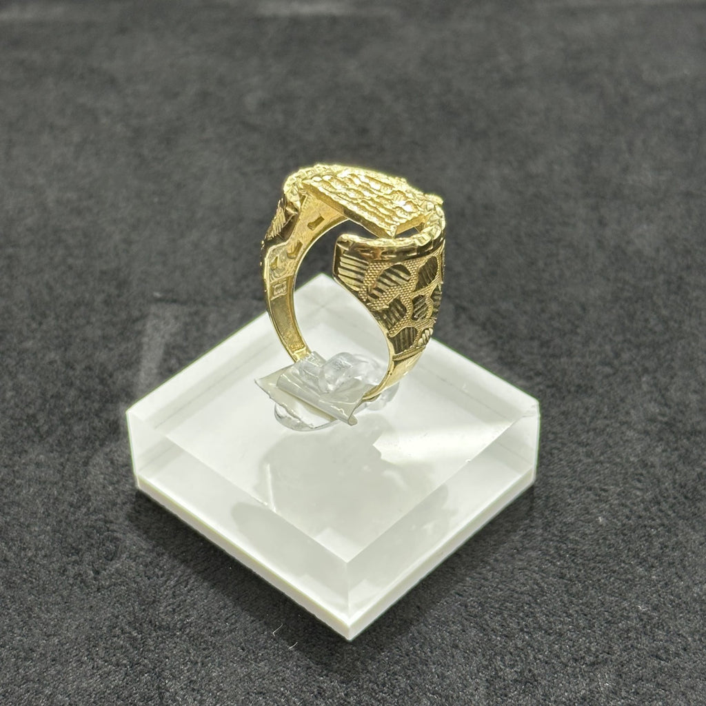 Real Gold 10k Gold Cadillac Ring ANY SIZE