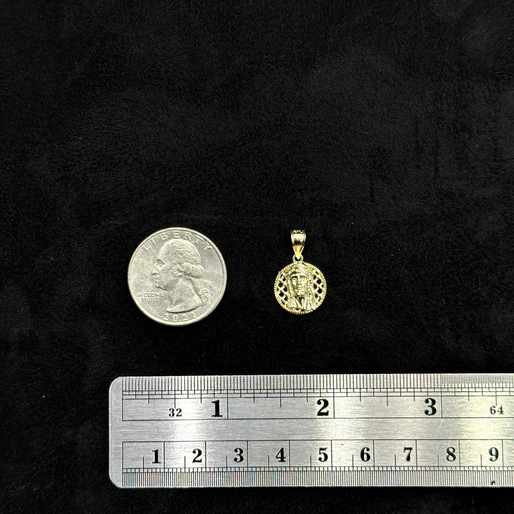 10k Gold Small Jesus Charm