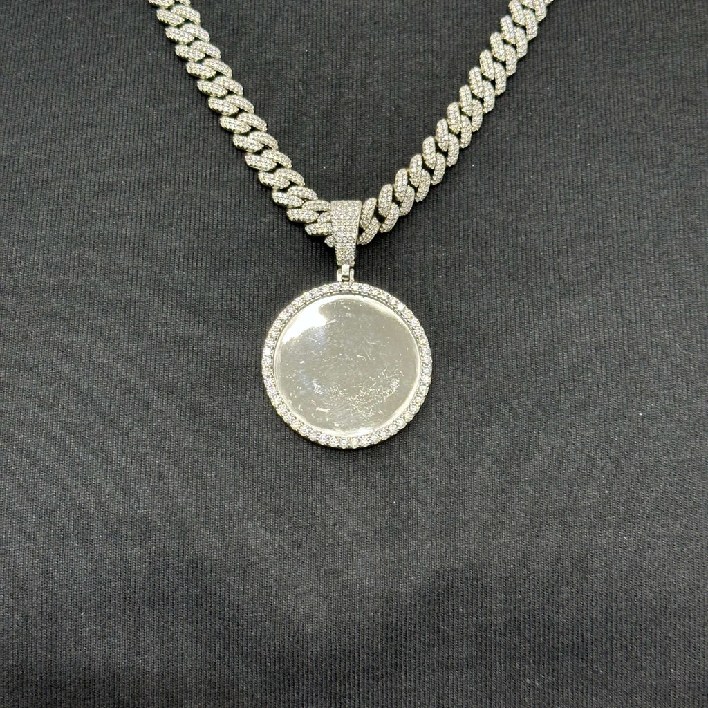 Picture Charm Moissanite .925 Silver 2.06 Ctw VVS D Passes Tester