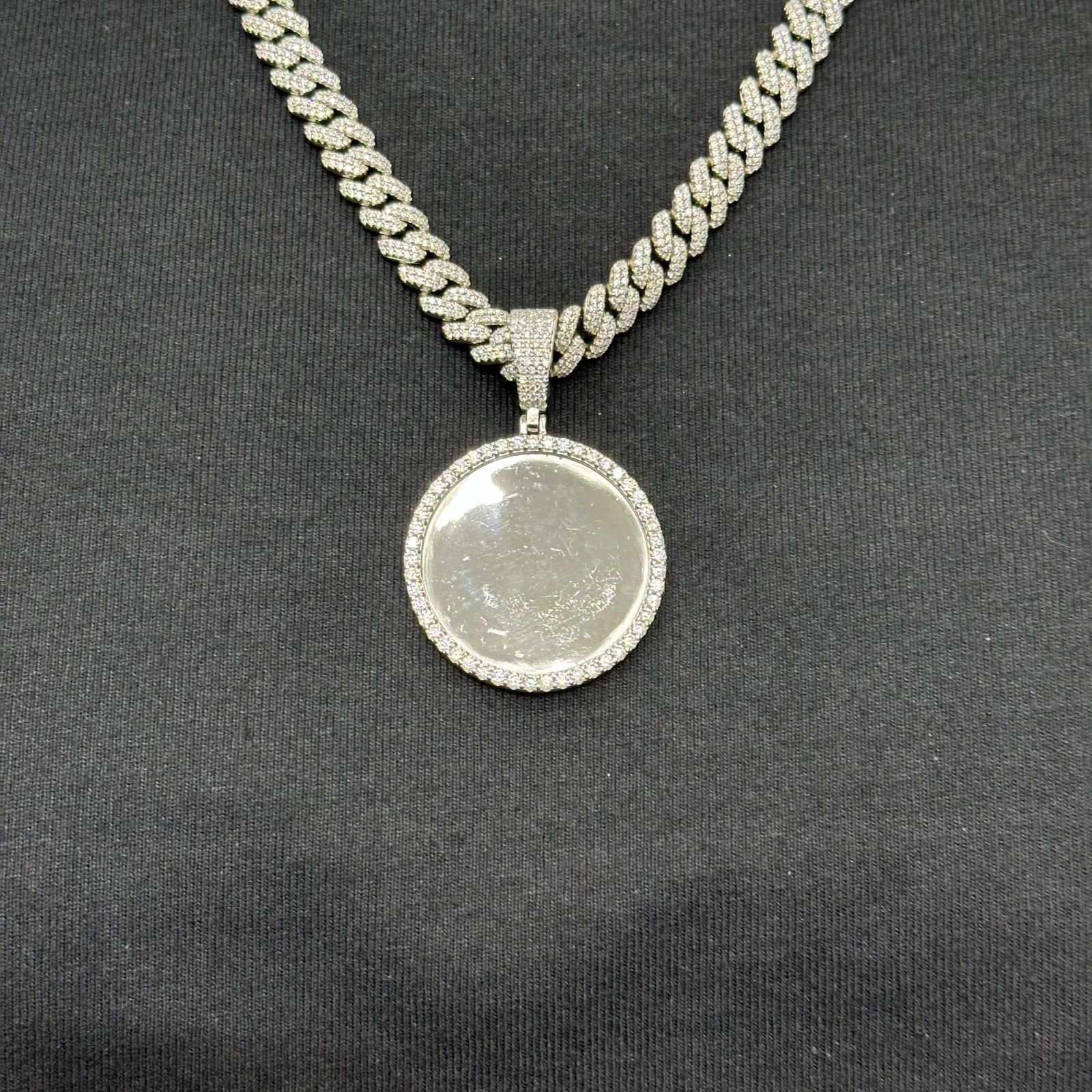 Picture Charm Moissanite .925 Silver 2.06 Ctw VVS D Passes Tester