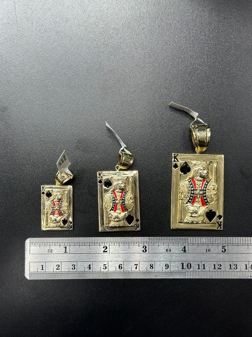 10K Gold Charm King Card