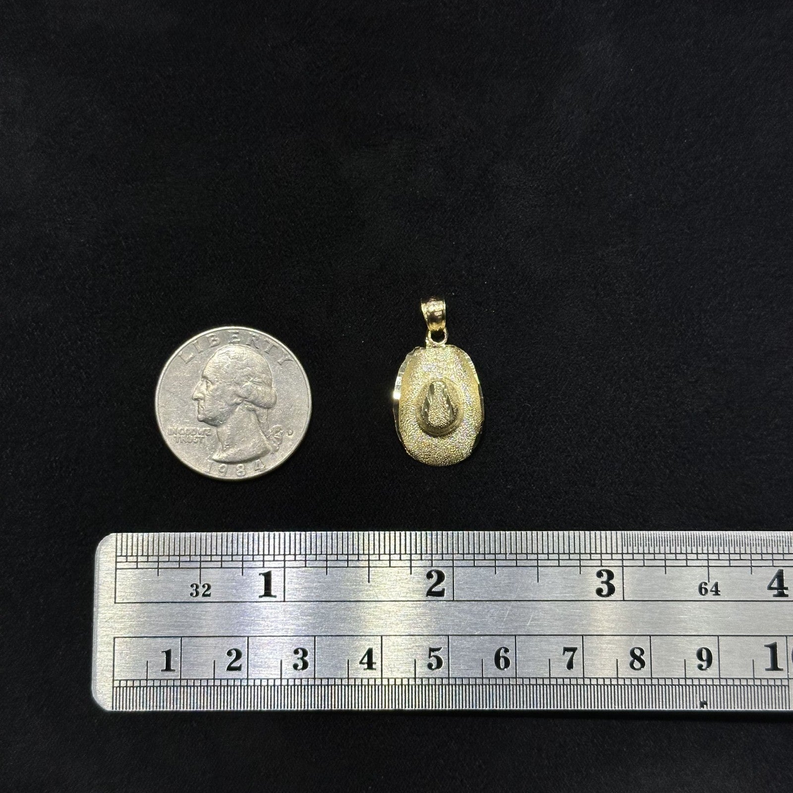 10K Solid Gold Charm Hat Small Size