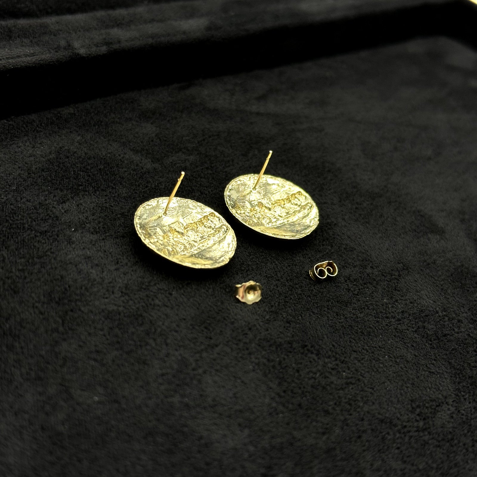 10k Gold Last Supper Earrings Large Size