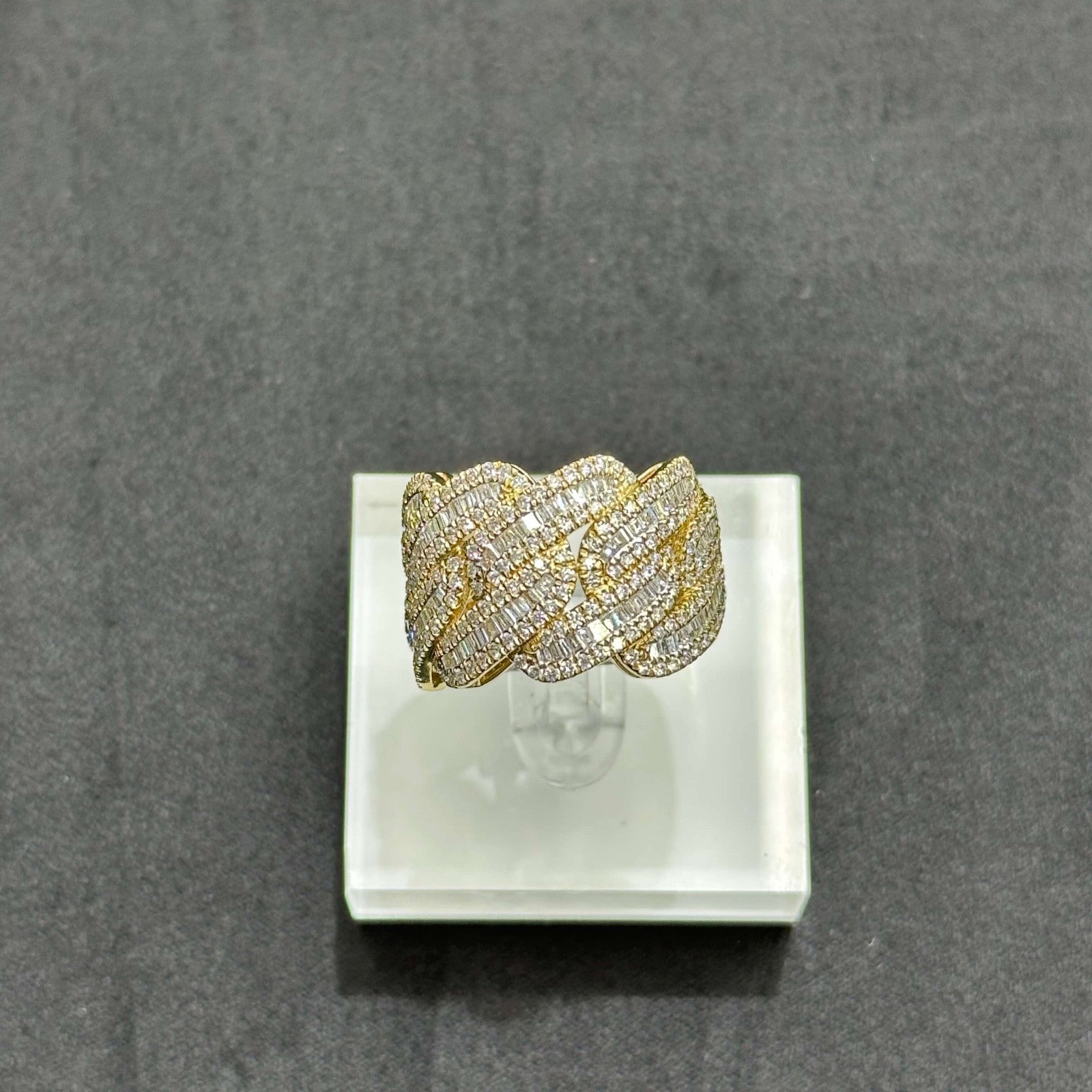 Natural Diamond Ring 2.23 CTW 10k Yellow Gold Man Ring