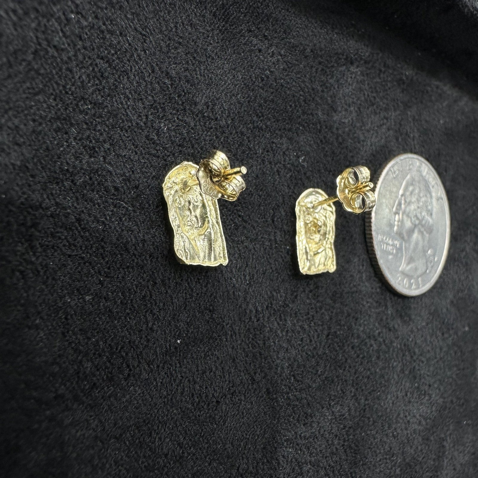 10k Real Gold Jesus Charm Pendant Male Female Small Size
