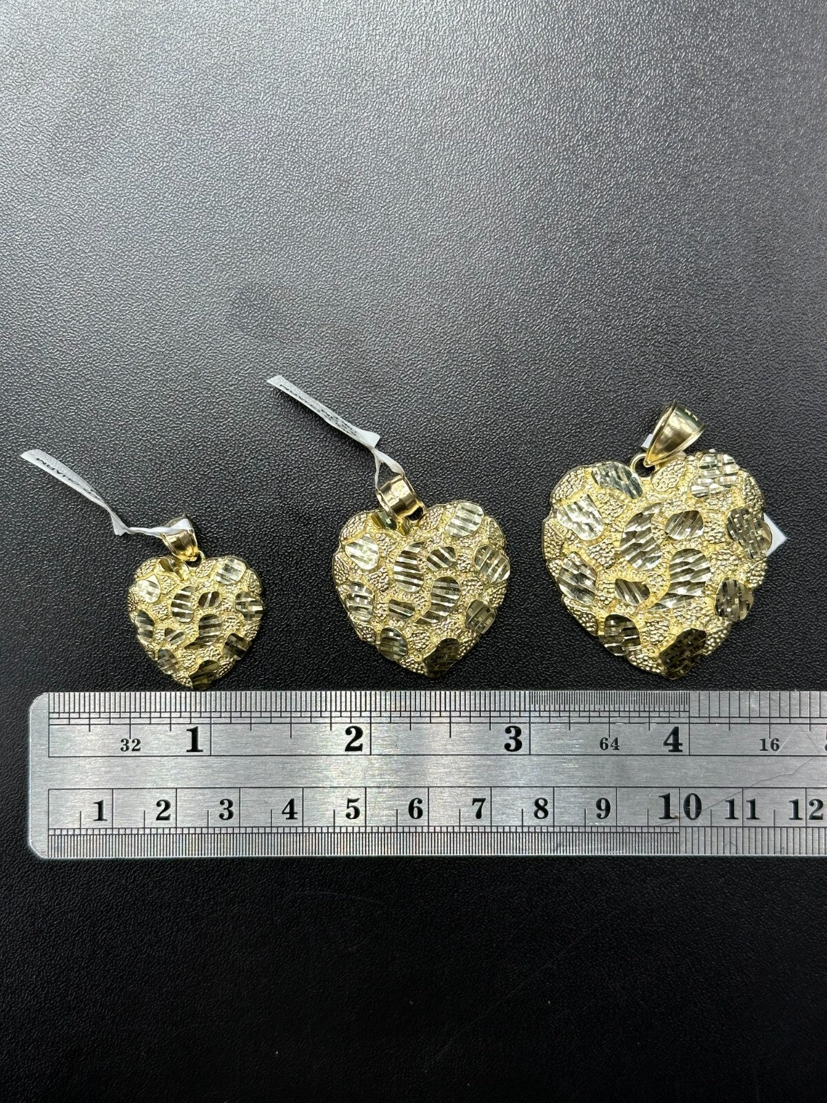 Gold Heart Nugget 10k Real Solid Gold