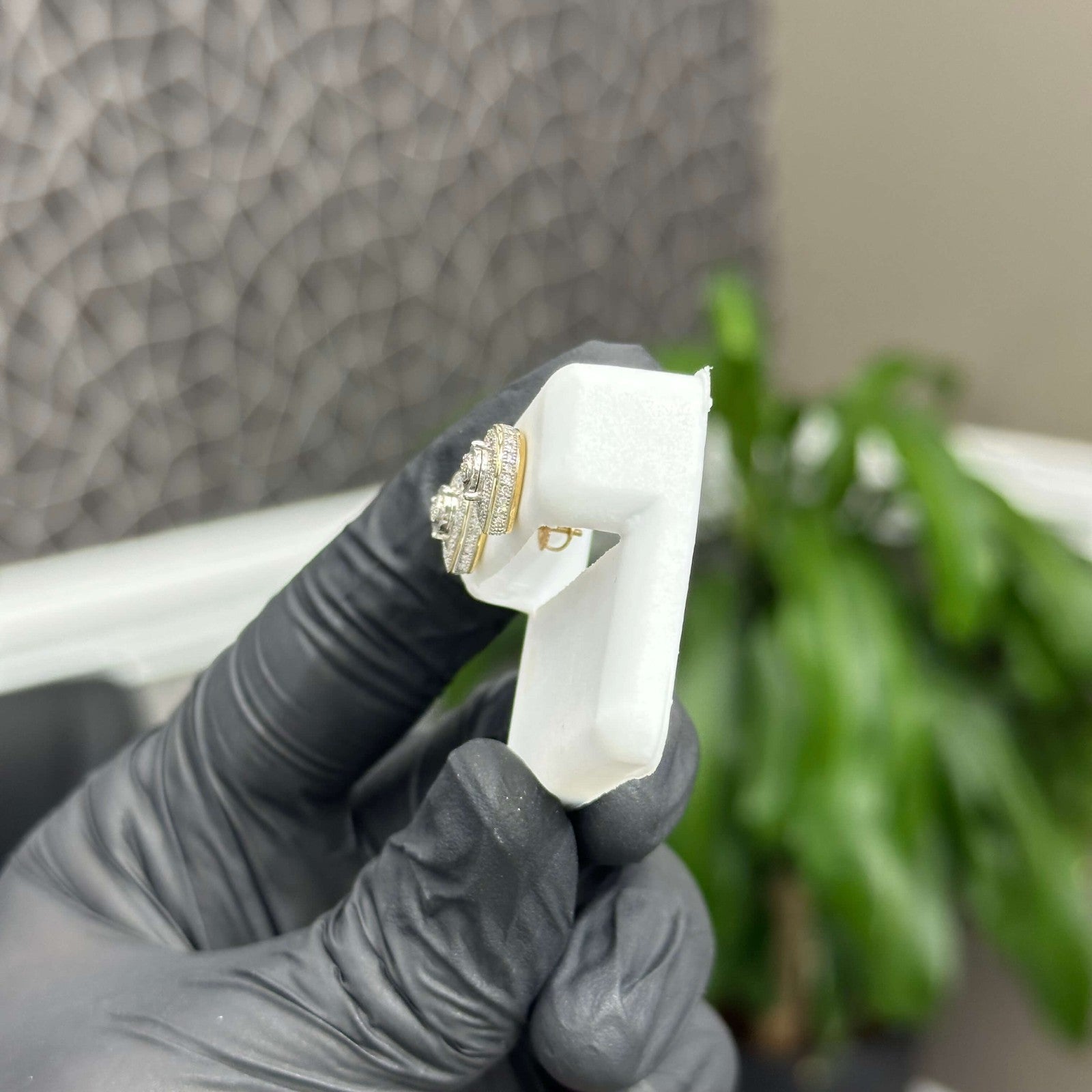 Genuine Natural Diamond Pear Shaped Earrings .30 CTW 10k Gold