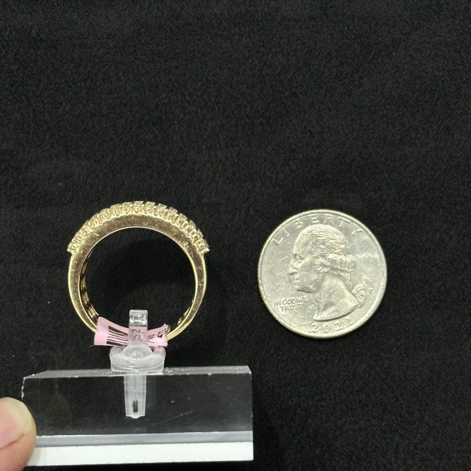 10k Yellow Gold Ring with Genuine Real Diamond 1.95 CTW