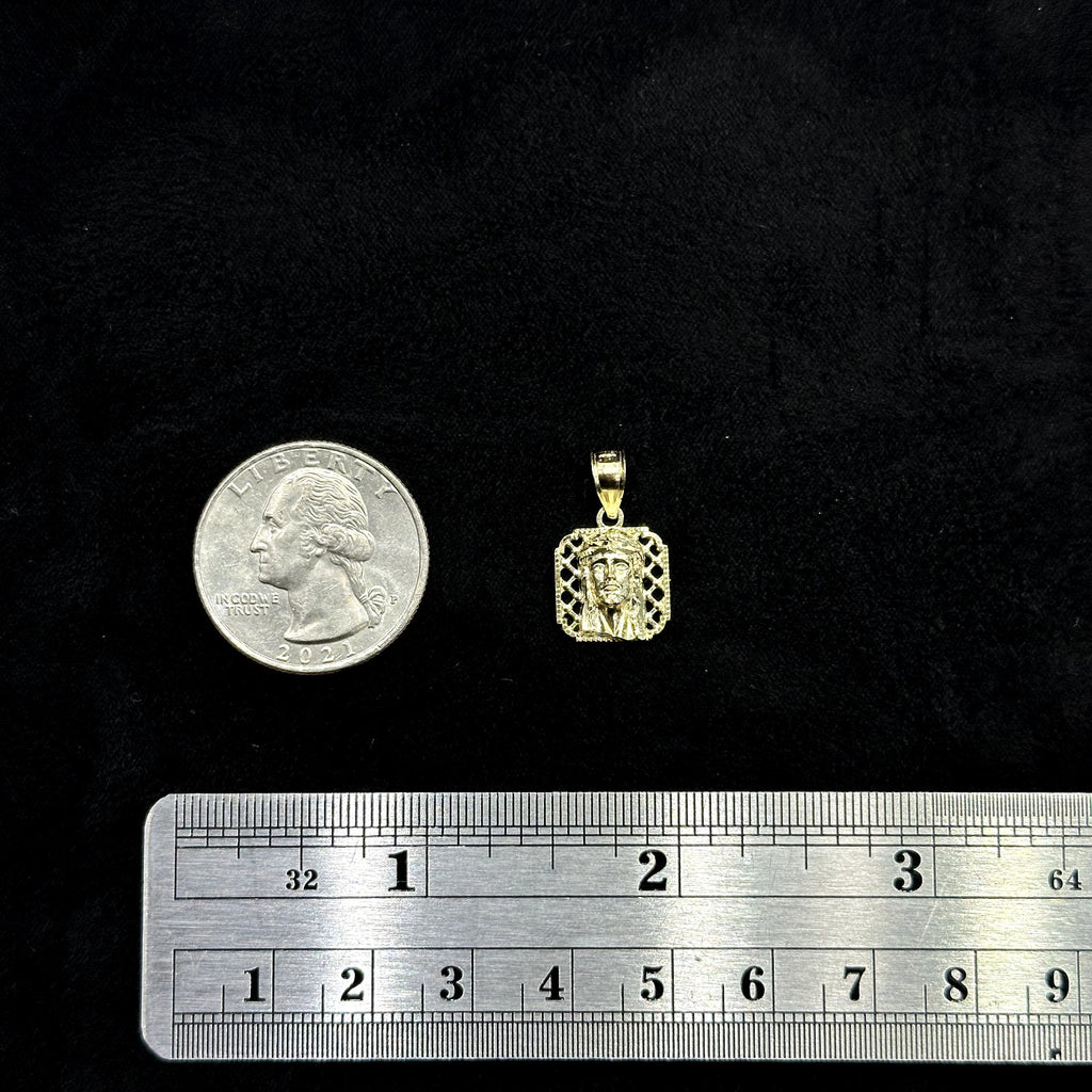 10k Gold Small Jesus Charm
