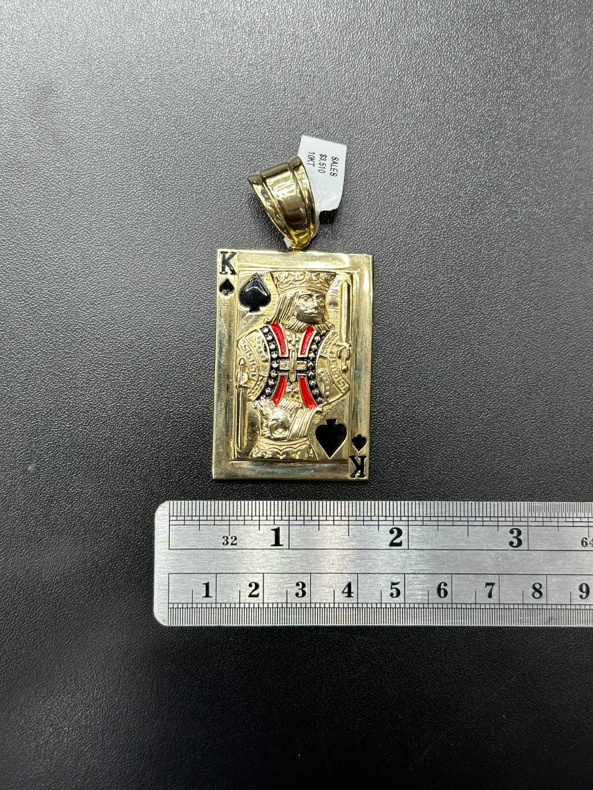 10K Gold Charm King Card