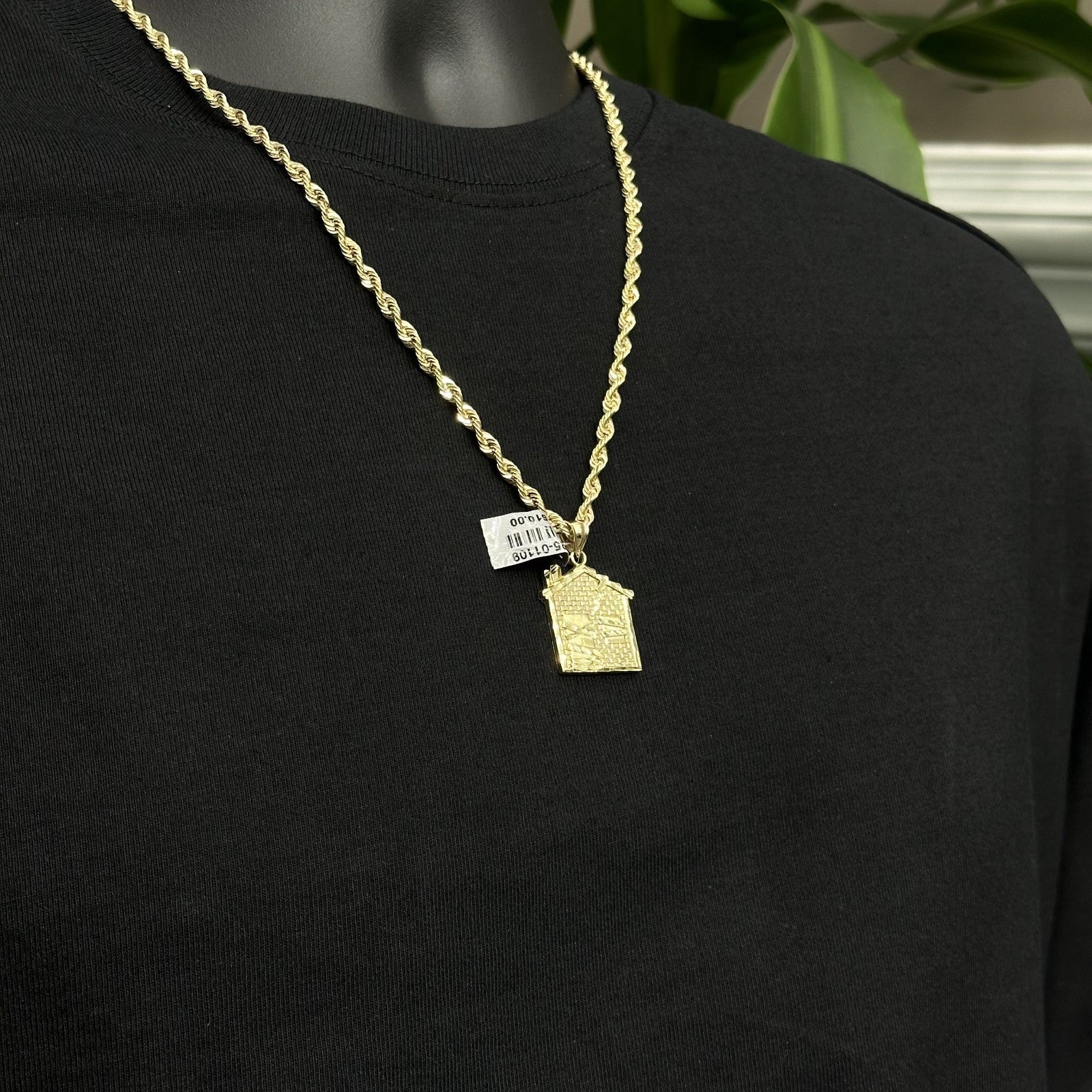 10k Real Gold Trap House Charm