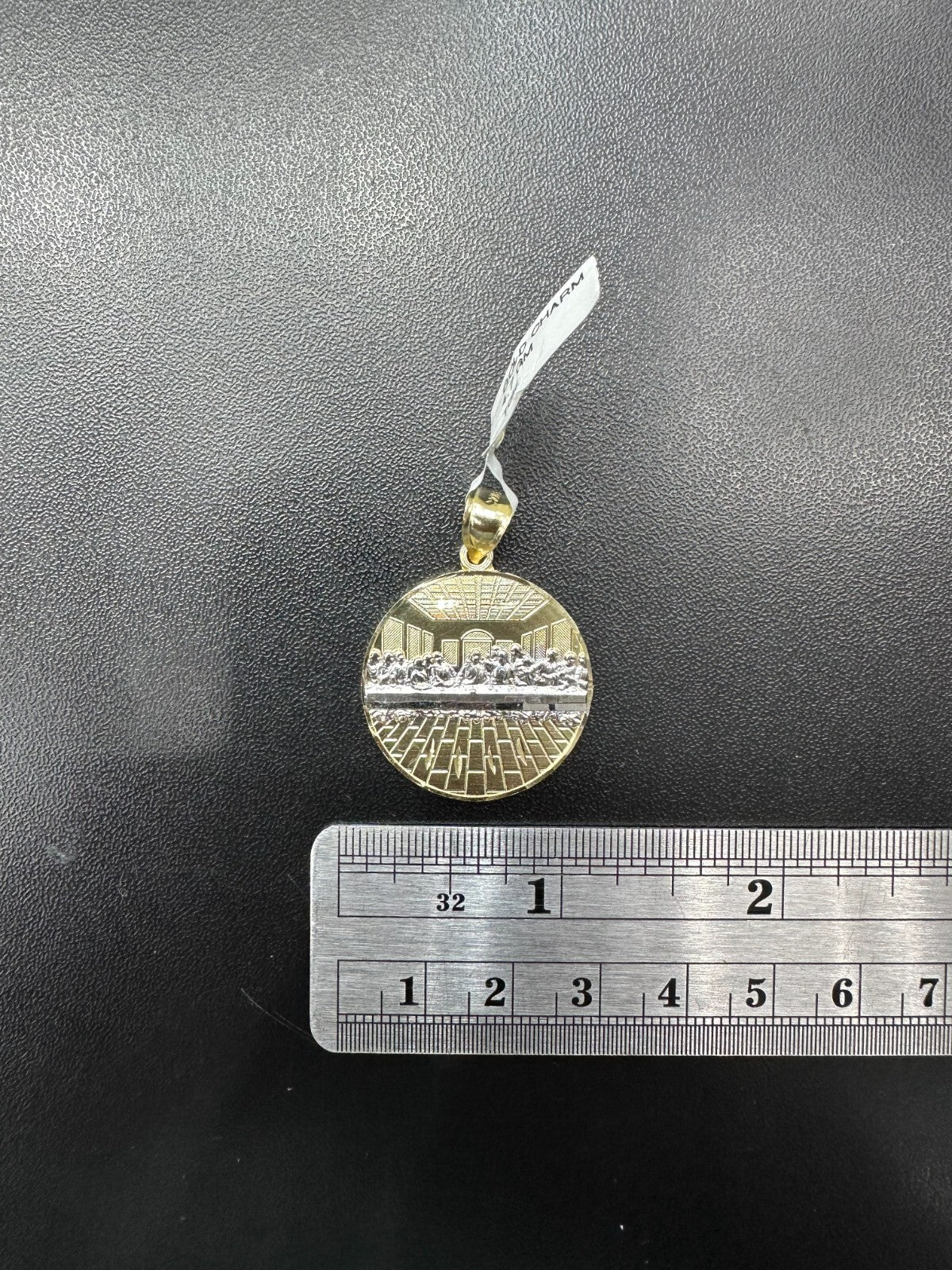 Last Supper Charm 10k Real Gold Charm Diamond Cut