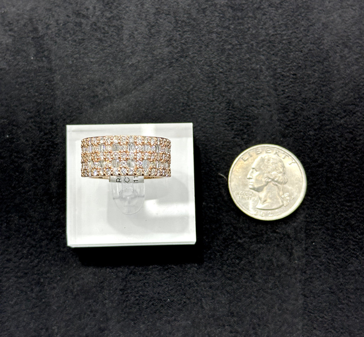 10k Rose Gold Diamond Ring