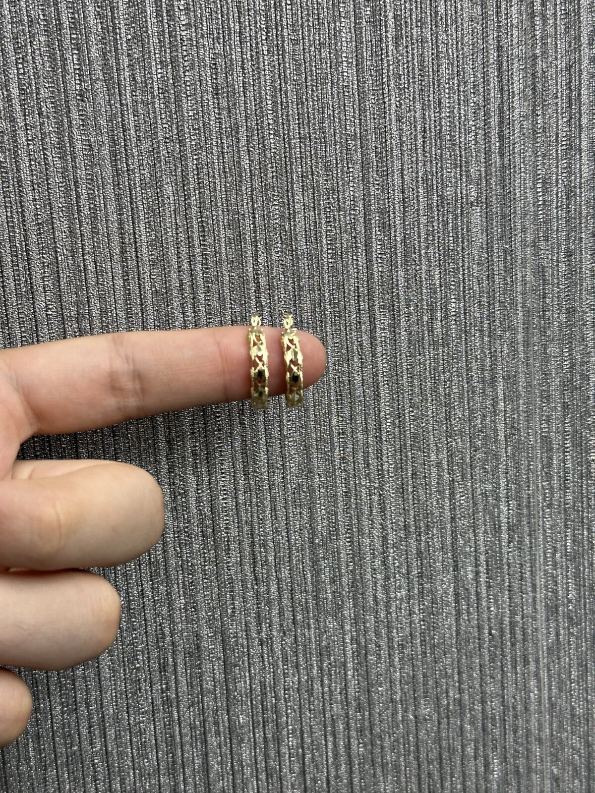 Fancy Turkish Earrings for Woman 10k Yellow Gold