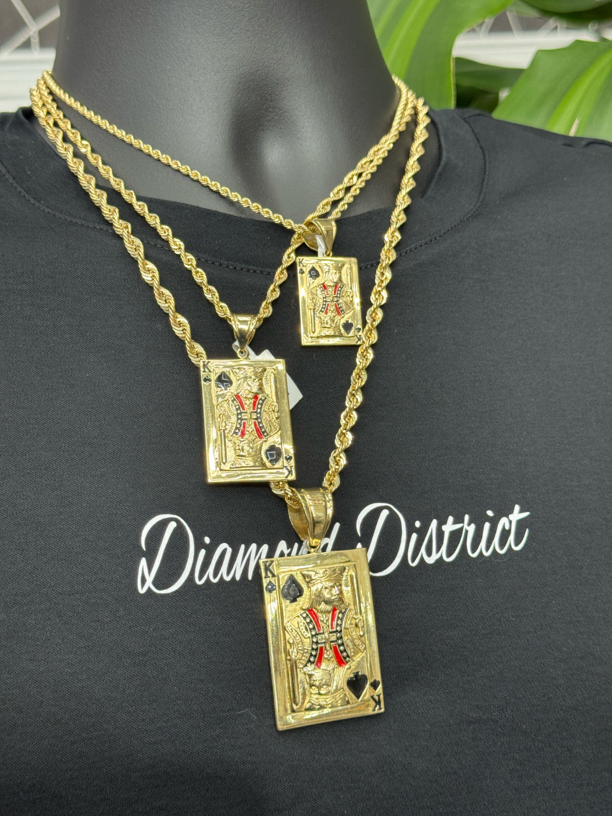 10K Gold Charm King Card