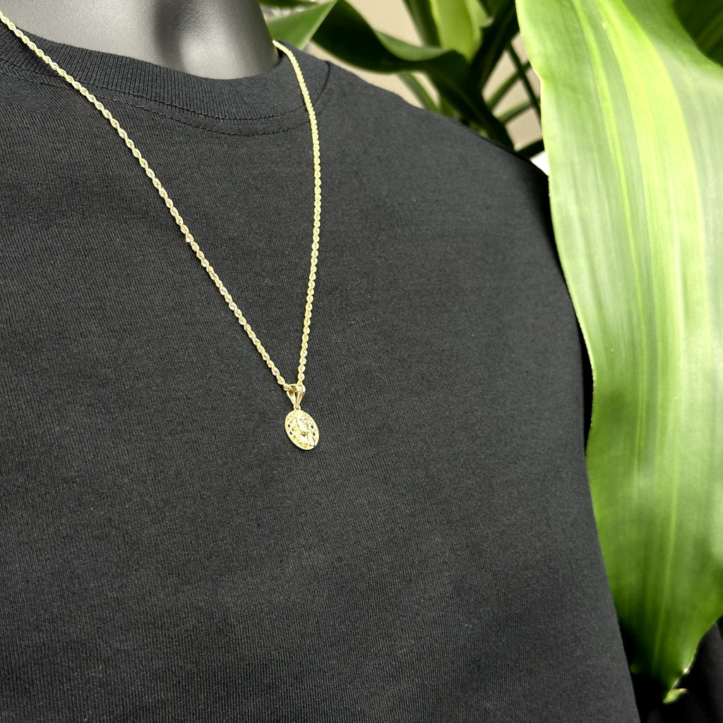 10k Gold Small Jesus Charm